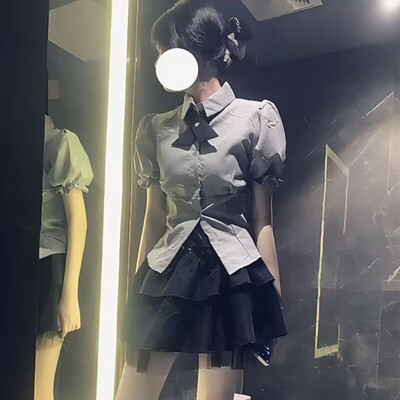 纯欲套装学院风女装短裙子日系