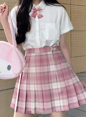 jk制服套装正版全套日系学院风夏季长短袖百褶裙女学生水手服格裙