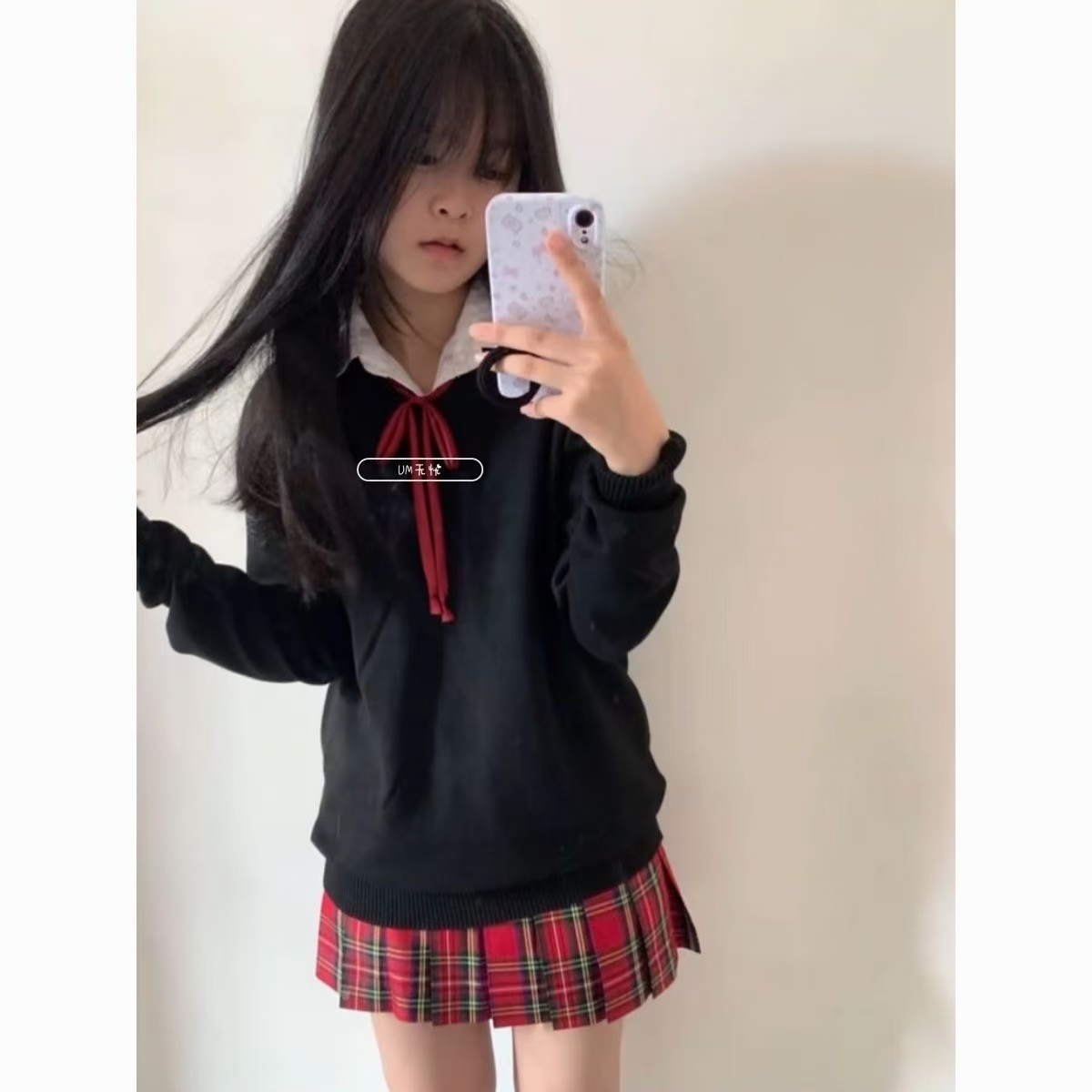 早秋女日系学院风校供长袖针织衫