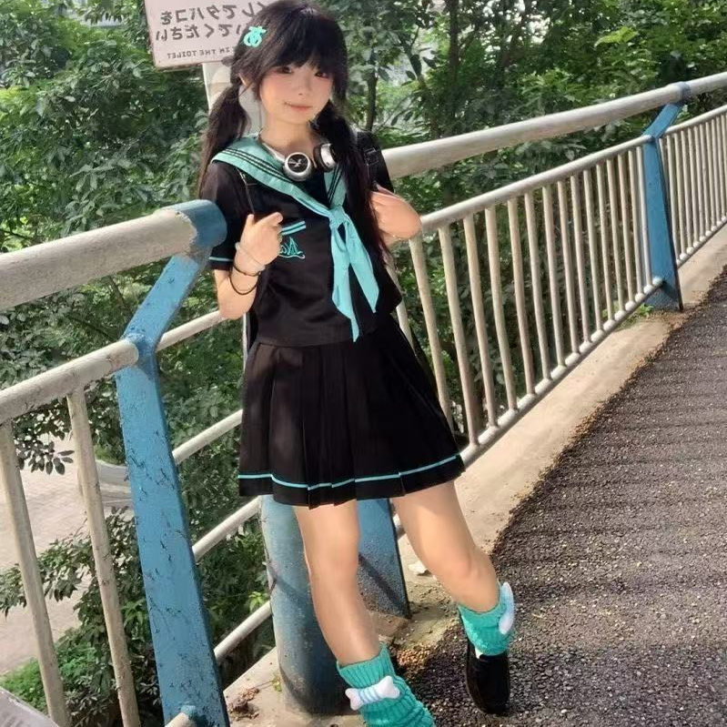 原创日系幼萌系jk制服短水手服