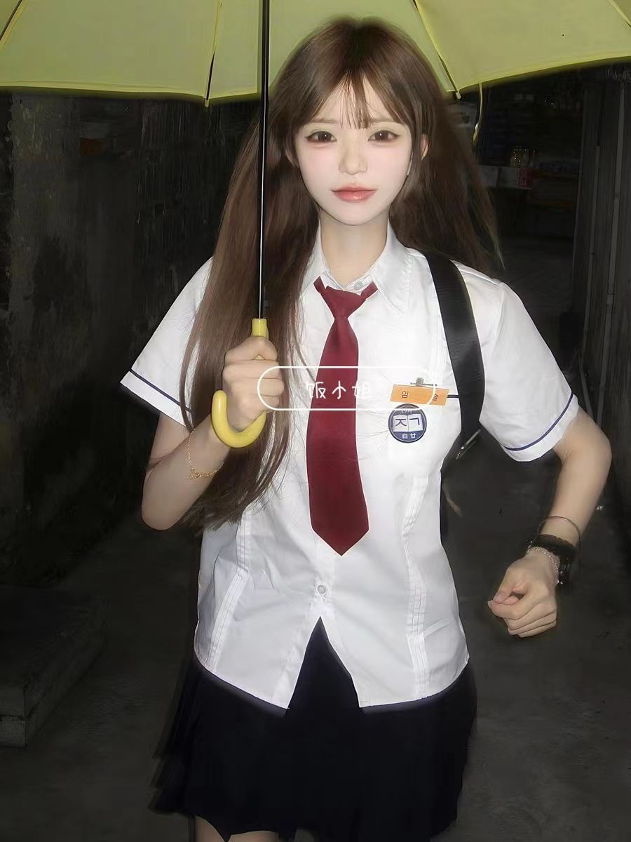 衬衫夏季百褶裙短裙jk套装女夏