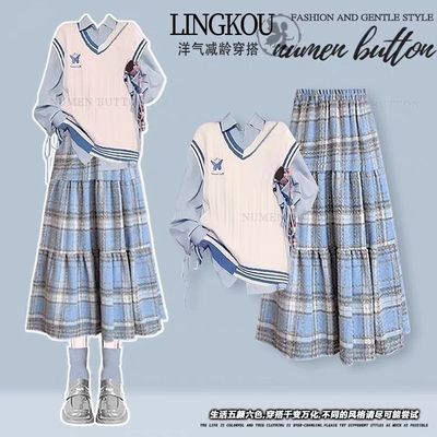 制服学院风慵懒风针织马甲