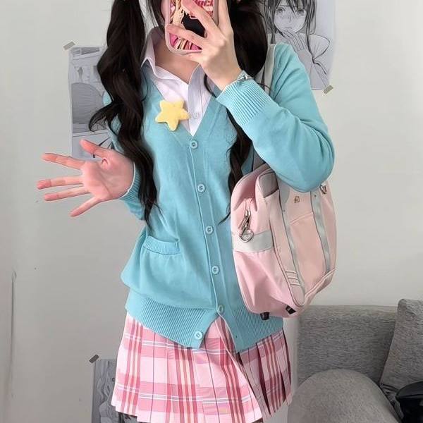 糖果日系JK制服套装格裙学院风