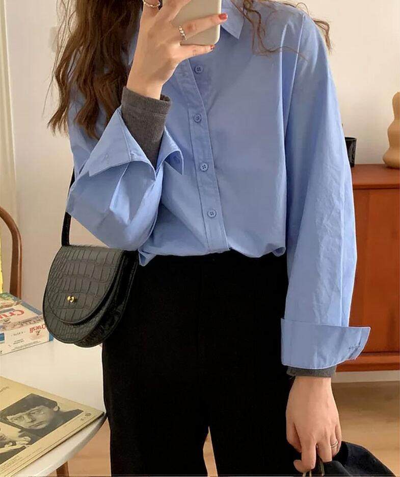 设计感小众衬衣上衣小个子春秋
