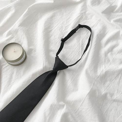 学版风冬季新款学生型懒懒人领带