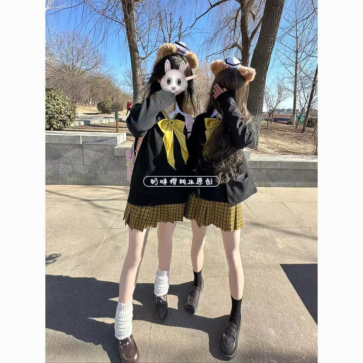 向日葵JK格裙制服毛衣衬衫日系