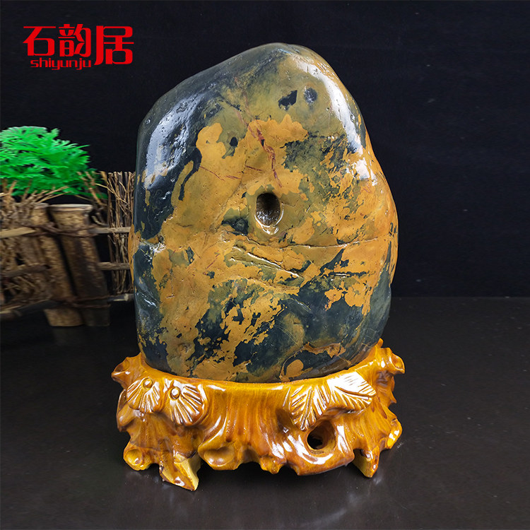 天然画面石原石 美女野兽 兔子和乌龟 天然画面不可多得 精品收藏