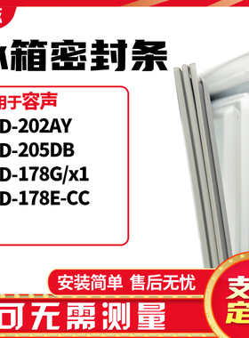 适用容声BCD-202AY 205DB 178G/x1 178E-CC 冰箱门封条磁密封条胶