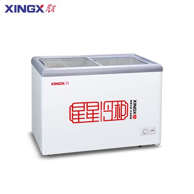 XINGX星星 SD/SC-183B平面透明推拉玻璃门商用大容量单温展示冰柜