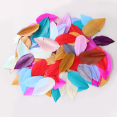 DIY手工材料剪头鹅大飘彩色耳环配件帽子服装 辅料幼儿园羽毛鹅毛