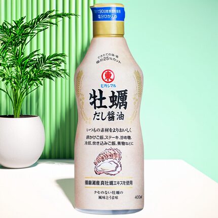 日本东字牡蛎酱油生蚝鲣鱼鸡蛋拌饭400ml面条调味汁蘸料凉拌炖煮