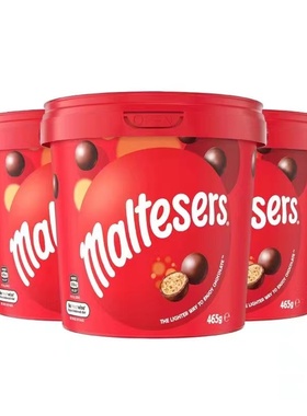 澳洲Maltesers麦提莎麦丽素夹心巧克力465g桶装网红零食巧克力豆