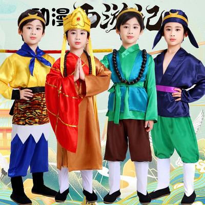 猪八戒沙僧孙悟空师徒四人表演服