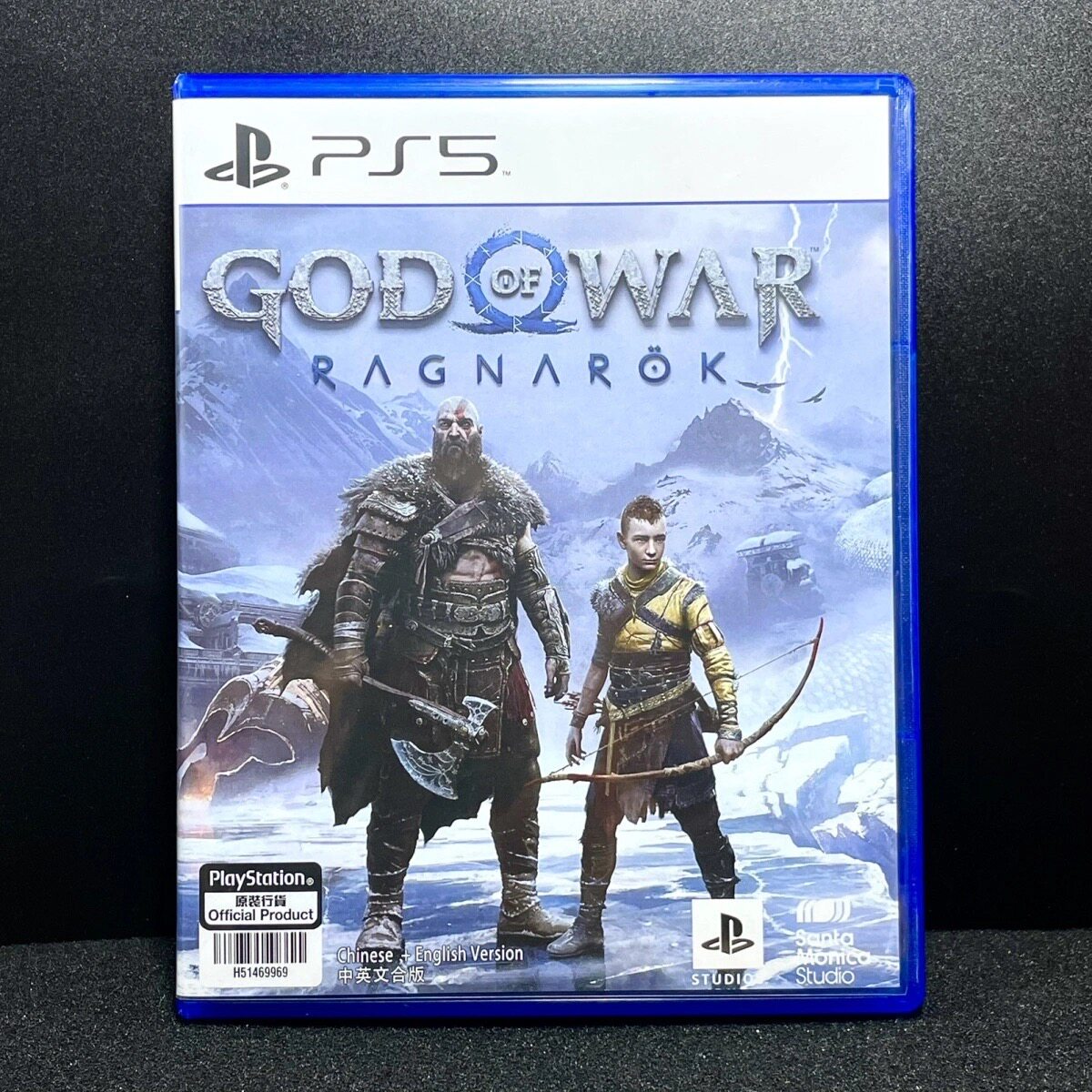 PS5国产包装盒 战神5 诸神黄昏 自制封面 没有光盘 不能玩游戏