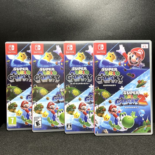 Switch ns国产空盒 超级马里奥银河1+2合集 自印封面 没有卡带