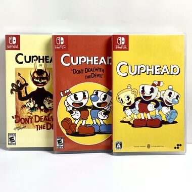 switch ns国产包装盒 茶杯头 Cuphead 自印封面 没有卡带 空盒