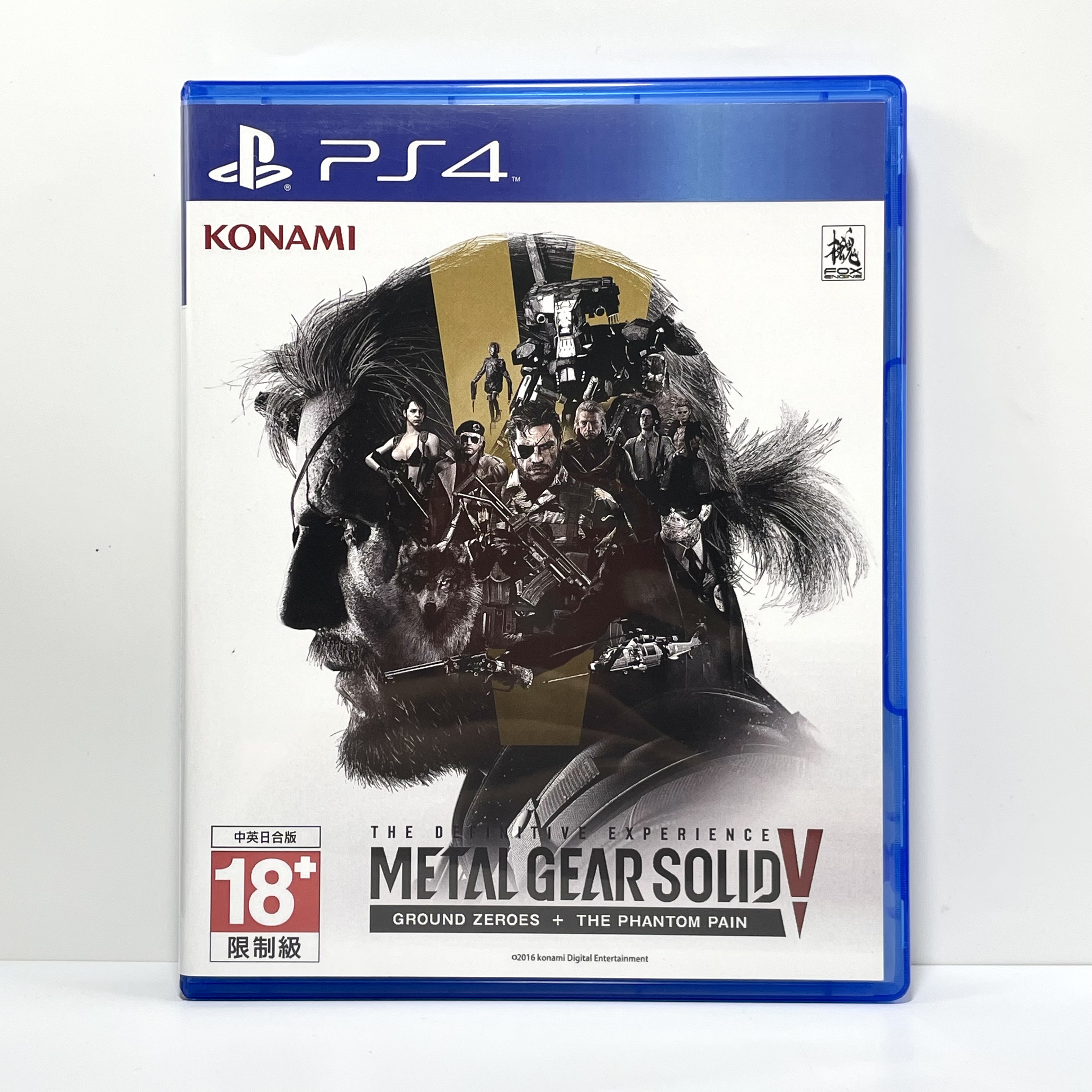 PS4国产光盘盒 合金装备5 幻痛 自印封面 没有光盘 空盒