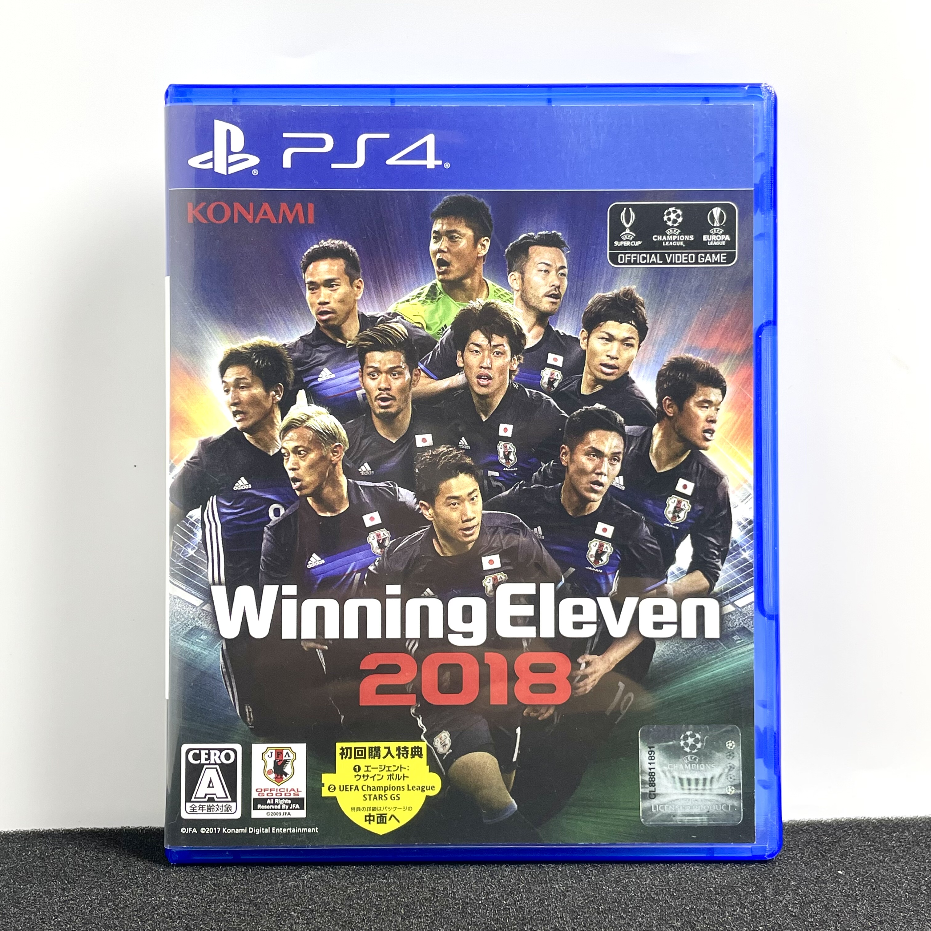 PS4国产空盒 胜利十一人2018 实况足球2018 自印封面 没有光盘