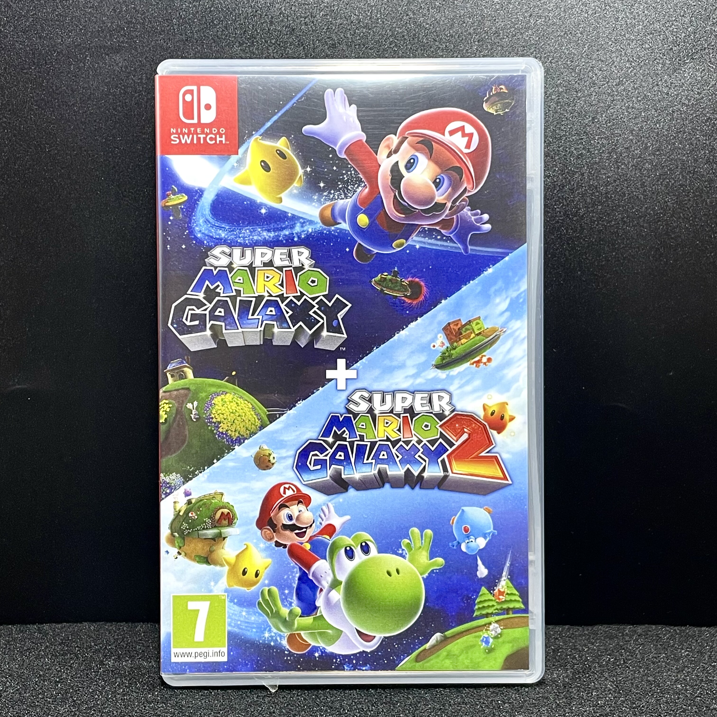 Switch ns国产包装盒 超级马里奥银河1+2合集 自制封面 没有卡带