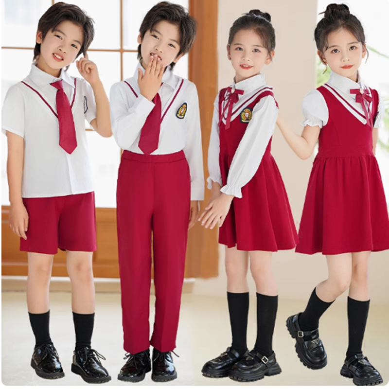 六一幼儿园演出服小学生毕业班服套装儿童学院风表演服装夏季校服