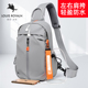 潮牌男士 胸包斜挎包防水单肩包骑行背包户外大容量男包小包胸前包