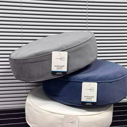 出老美 2个天鹅绒抱枕日式榻榻米坐墩坐垫子 42*42*12.5cm