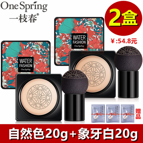 一枝春小蘑菇头气垫水感bb霜粉底