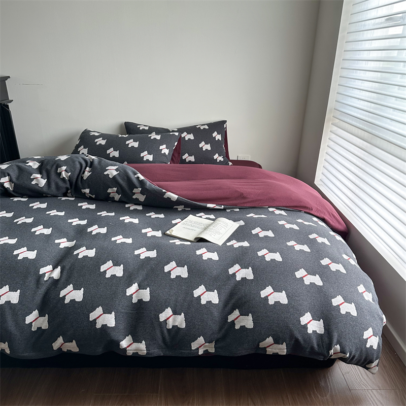 造梦家居裸睡针织棉A类床品纯棉