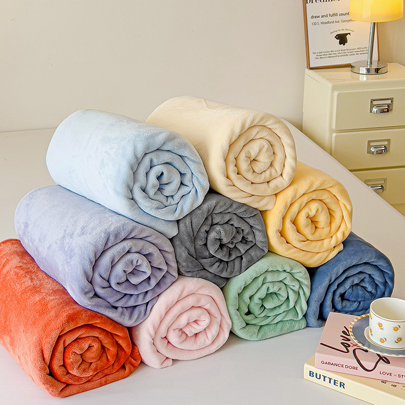 a类牛奶绒床单单件加厚被单