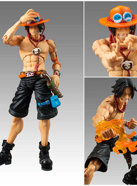 海贼王航海王火拳艾斯可动手办炎帝模型玩具人偶公仔摆件生日礼物