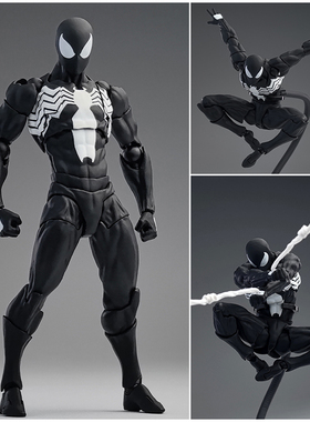 MESS TOYS 黑色邻居 共生体蜘蛛侠 黑色毒液战衣关节可动手办模型