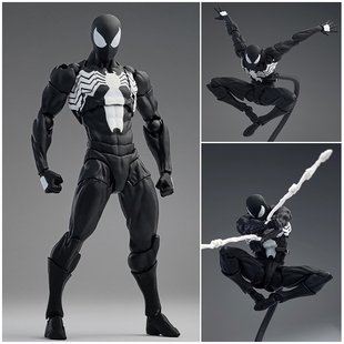 MESS TOYS 黑色邻居 共生体蜘蛛侠 黑色毒液战衣关节可动手办模型