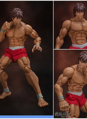 1/12肌肉素体 范马刃牙可动人偶 大擂台赛篇关节可动手办玩具礼物