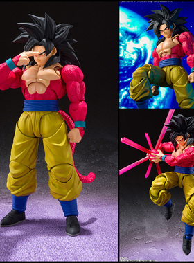 shf龙珠GT 超级赛亚人4 孙悟空可动手办模型摆件玩具人偶生日礼物