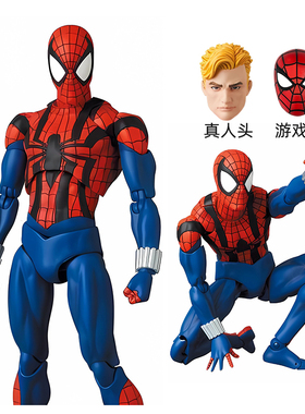 CT厂 MAF143本莱利蜘蛛侠附赠游戏头雕 可动手办模型玩具摆件礼物