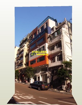 1比12 43 64比例香港九龙新界居民楼街景街道汽车模场景兵人模型