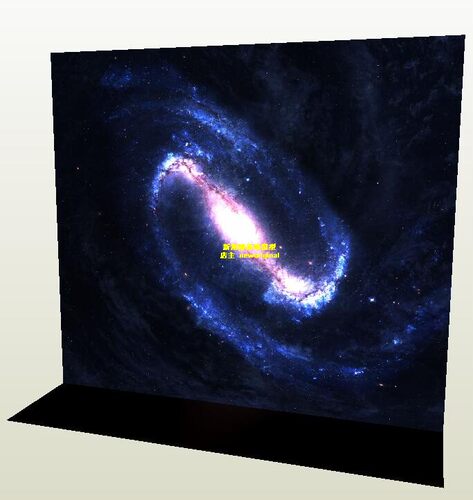 银河系外太空高达敢达月球星球登月火箭背景纸兵人宇宙场景模型