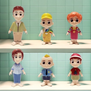 超级宝贝JOJO儿童卡通塑胶玩偶公仔JJ过家家摆件宝宝巴士同款玩具