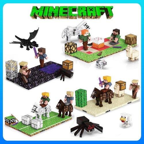 磁力我的世界积木方块周边小人偶