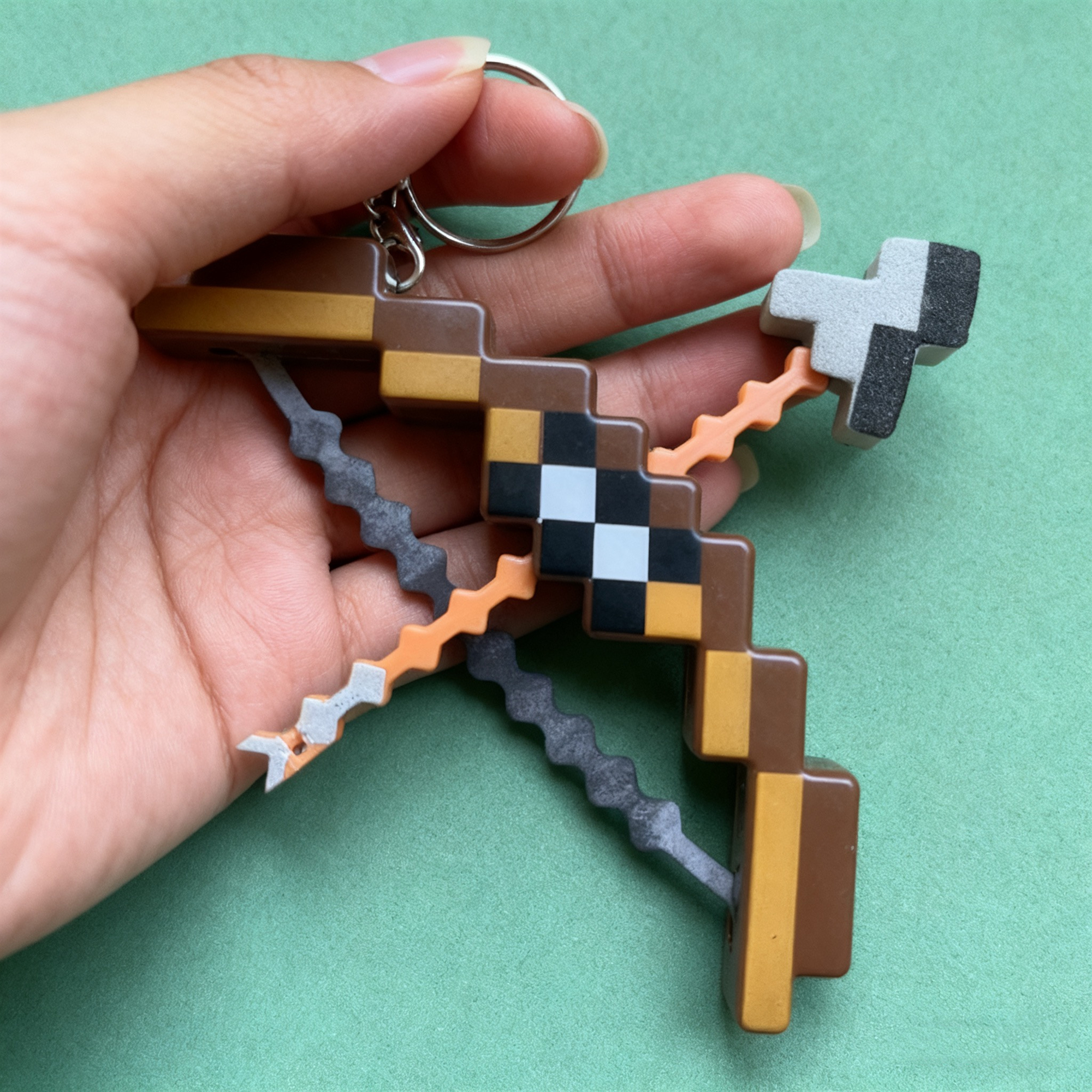 我的世界小火把可发射弓箭钥匙扣