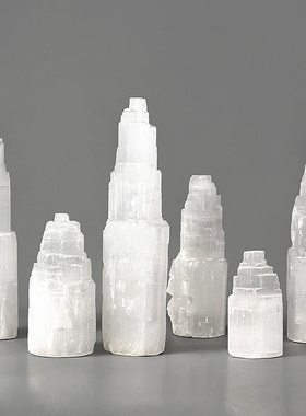 【天然石膏石晶体】装饰品摆件