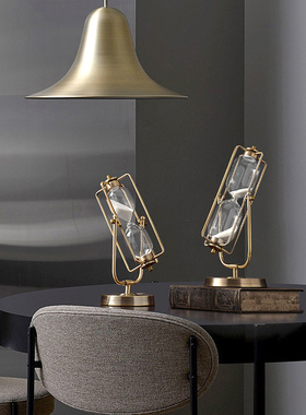 轻奢可旋转大号金属沙漏计时器