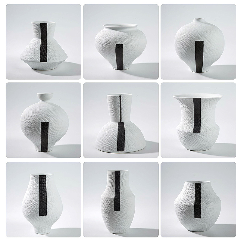 新中式意境套装组合陶瓷花器摆件