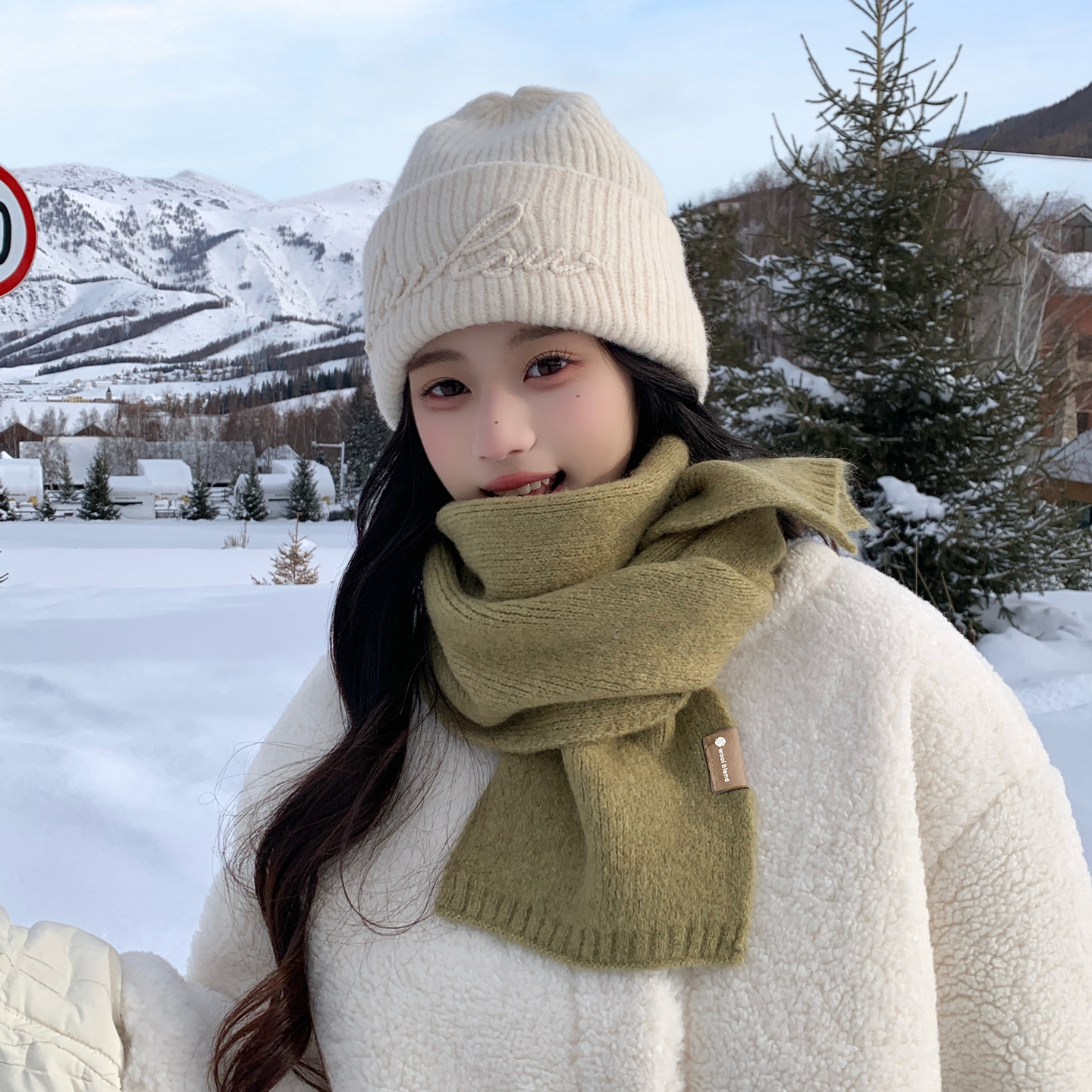 围巾女款2025新款冬季学生高级感