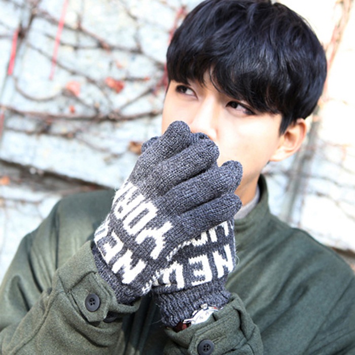 Gants pour homme en de laine - Ref 2781358 Image 1