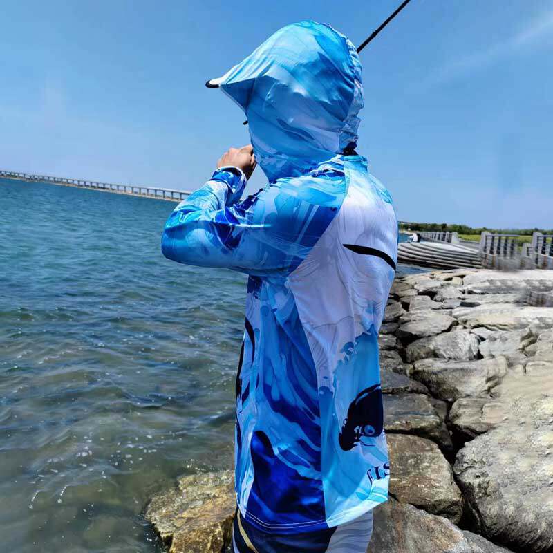 新款夏季冰丝钓鱼服防晒衣