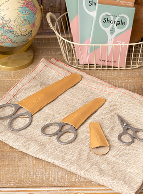 日本CLOVER进口可乐剪刀36-601拼布剪裁布剪线不锈钢日式DIY剪刀