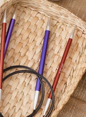 Knitpro进口编织针印度KP针 ZING彩色80环形针手作手工DIY毛线针