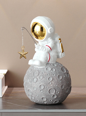 家居装饰品太空人宇航员摆件玄关客厅电视柜办公桌面创意轻奢摆设