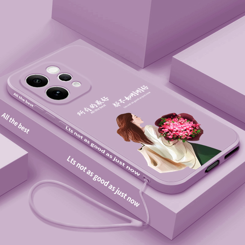 适用vivos50手机壳新款液态硅胶s50promini保护套网红潮流VIVOS镜头全包防摔V2529A简约高级软壳女不如刚刚好